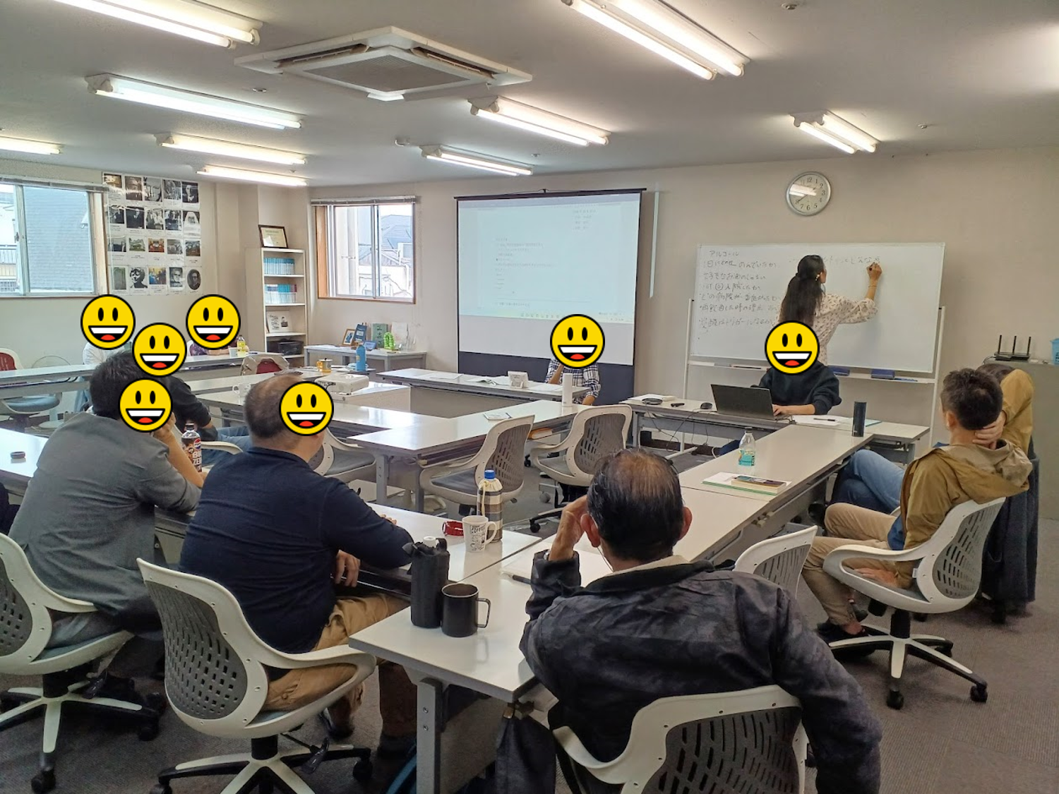 １２月RDセミナー準備の様子。