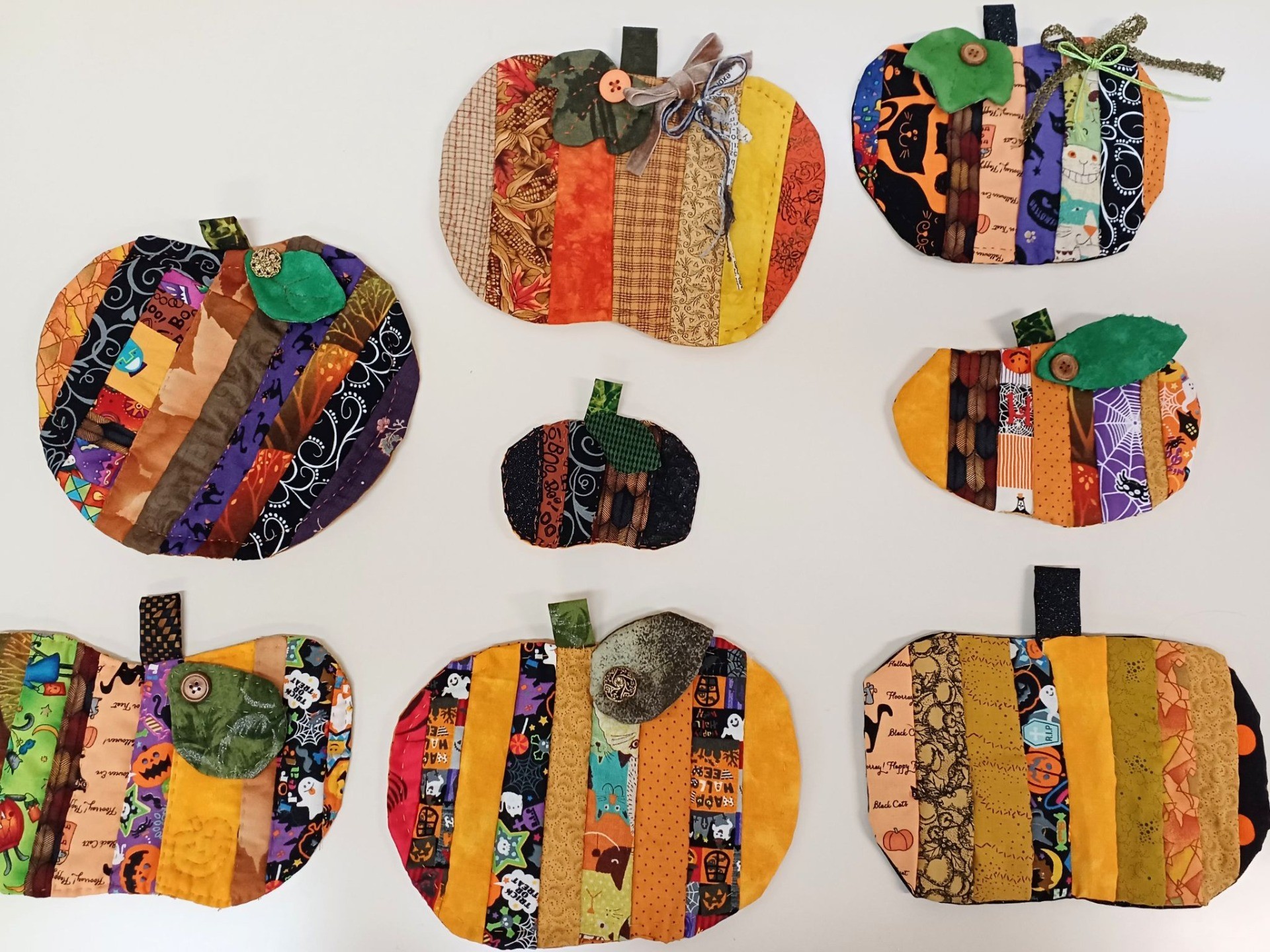 【パッチワーク】ハロウィンのオーナメント作りました